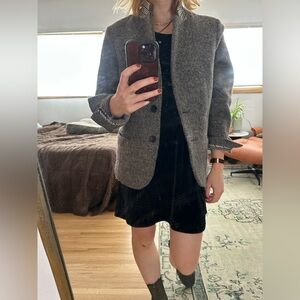 More & More Grey Wool Blend Blazer